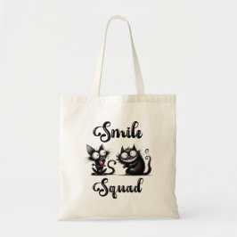 Smile Squad mit lustigem Katzen-Design Tragetasche