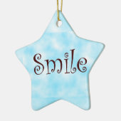 Smile-Star-Ornament Keramik Ornament (Links)