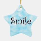 Smile-Star-Ornament Keramik Ornament (Hinten)