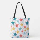 Smile Stars Fun Kinderzimmer Happy Children Patter Tasche (Rückseite)