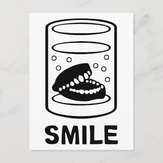 Smile Teeth Postkarte (Vorderseite)