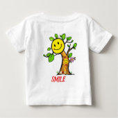 "Smile Tree" Positive Vibes Baby T-shirt (Rückseite)