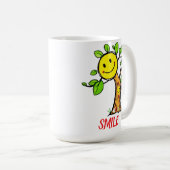 "Smile Tree" Positive Vibes Kaffeetasse (VorderseiteRechts)