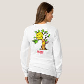 "Smile Tree" Positive Vibes T-Shirt (Schwarz voll)