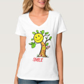"Smile Tree" Positive Vibes T-Shirt (Vorderseite)