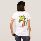 "Smile Tree" Positive Vibes T-Shirt (Schwarz voll)