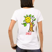 "Smile Tree" Positive Vibes T-Shirt (Rückseite)
