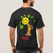 "Smile Tree" Positive Vibes T-Shirt (Rückseite)