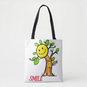 "Smile Tree" Positive Vibes Tasche