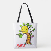 "Smile Tree" Positive Vibes Tasche (Rückseite)