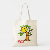 "Smile Tree" Positive Vibes Tragetasche (Rückseite)