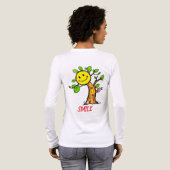 "Smile Tree" Positive Vibes Tri-Blend Shirt (Voller Rückseite)