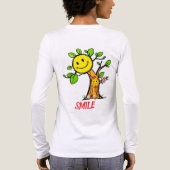 "Smile Tree" Positive Vibes Tri-Blend Shirt (Rückseite)