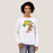 "Smile Tree" Positive Vibes Tri-Blend Shirt (Vorderseite voll)