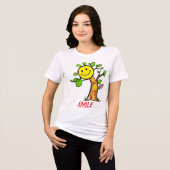 "Smile Tree" Positive Vibes Tri-Blend Shirt (Vorderseite voll)