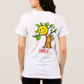 "Smile Tree" Positive Vibes Tri-Blend Shirt (Rückseite)