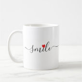 Smile Typografie Kaffeetasse (Links)