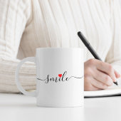 Smile Typografie Kaffeetasse