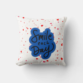 Smile Typografie Kissen