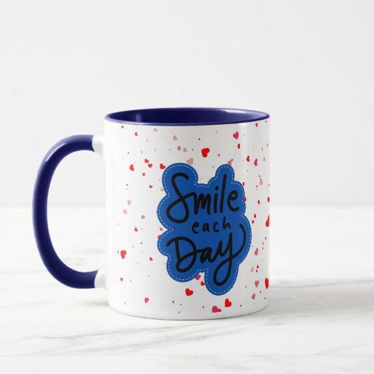 Smile Typografie Tasse (Links)