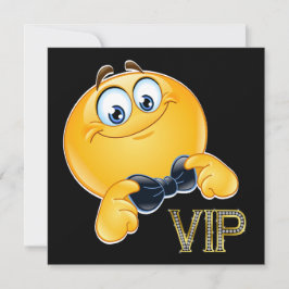 Smile VIP Black Krawatte Event-Einladung Einladung