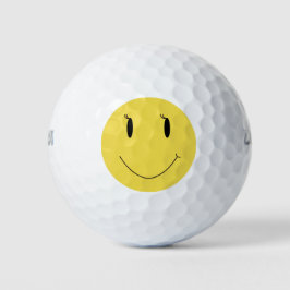Smile Yellow face 006 Golfball