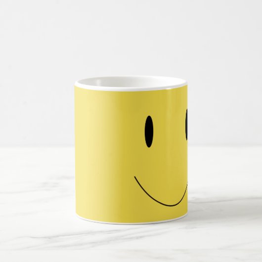 Smile Yellow Happy Face 001 Kaffeetasse (Mittel)