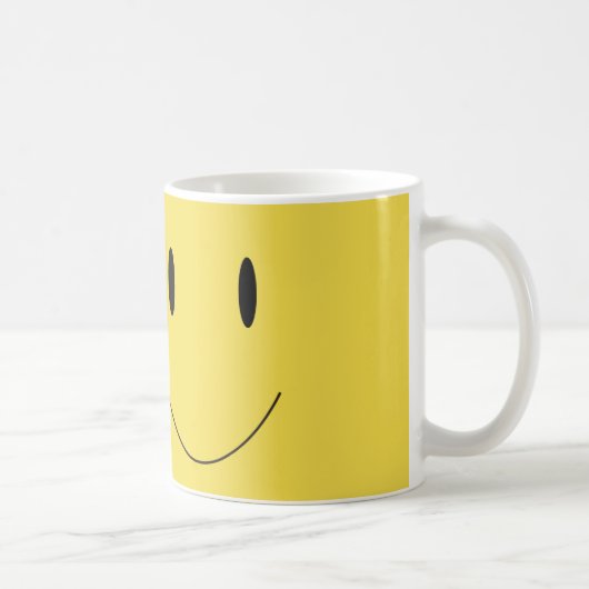 Smile Yellow Happy Face 001 Kaffeetasse (Rechts)