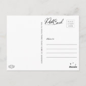 Smile Yellow Happy Say Hallo Retro Spaß Postkarte (Rückseite)