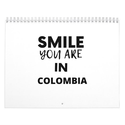 SMILE YOU ARE IN Colombia Kalender (Titelbild)