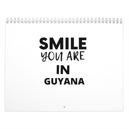 SMILE YOU ARE IN Guyana Kalender (Titelbild)