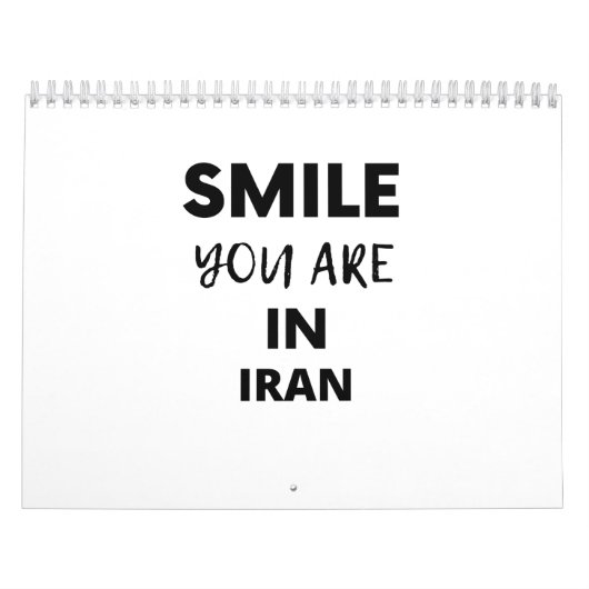 SMILE YOU ARE IN  IRAN KALENDER (Titelbild)