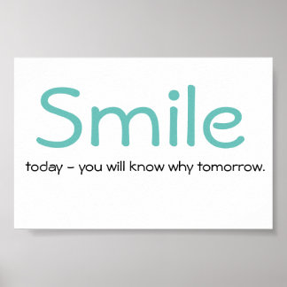 Smile Zitat Poster
