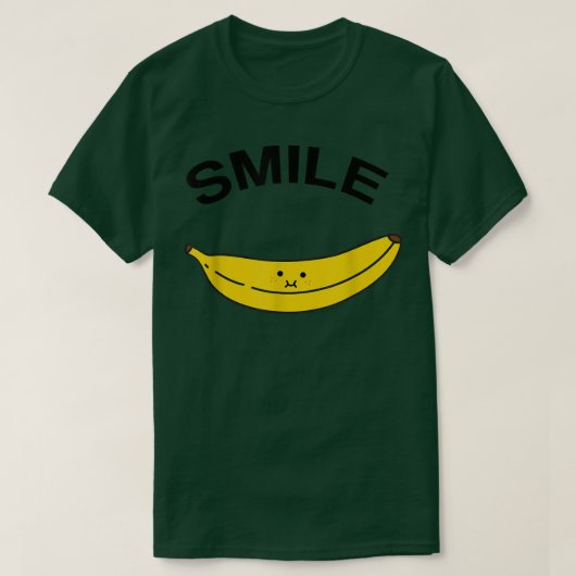 SmileCute, positiv, Happy Smile Face mit Banana T-Shirt (Design vorne)