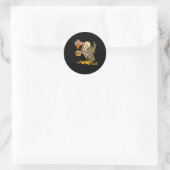 Smilemore Old Buzzard trinken Bourbon oder Whiskey Runder Aufkleber (Tasche)