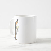 Smilemoreets Funny Dackel Hund trinken Martini Kaffeetasse (Vorderseite Links)