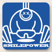 Smilepower Getränkeuntersetzer (Vorderseite)