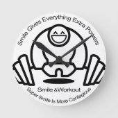 Smilepower Round Clock Runde Wanduhr (Vorderseite)