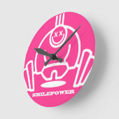 Smilepower Runde Wanduhr (Winkel)