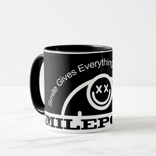 Smilepower Tasse (Vorderseite Links)