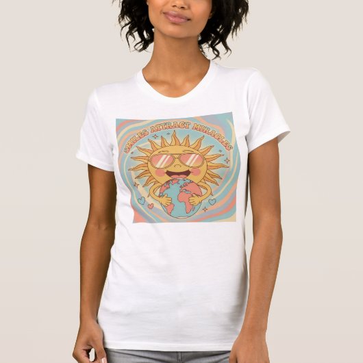 Smiles Attract Miracles — Radiate Joy T-Shirt (Vorderseite)