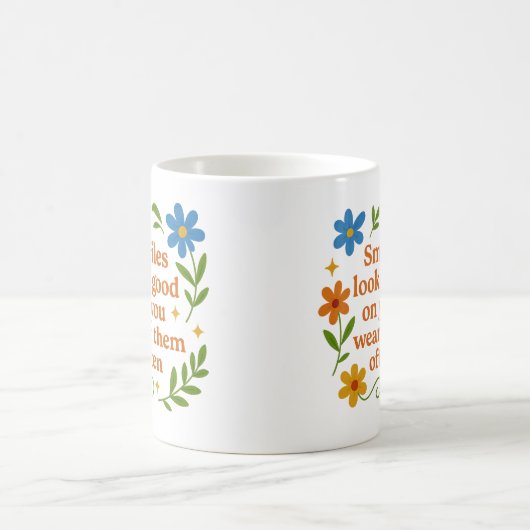 Smiles look good on you - Mug Kaffeetasse (Mittel)