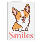 Smiles Miss You Cute Puppy Dog Corgi Hello (Vorne)