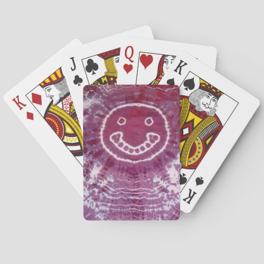 Smiles Tie Dye Playing Cards Spielkarten (Rückseite)