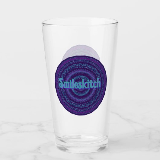 Smileskitch Community Becher Glas (Vorderseite)