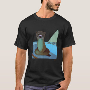Smileteesanim Cool Sea Otter Kubismus T-Shirt