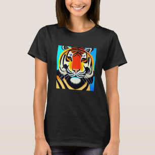 Smileteesanim Cool Tiger Kubismus T-Shirt