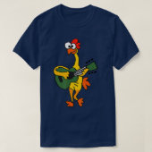 Smileteesfunnya Funny Rubber Chicken Ping Guita T-Shirt (Design vorne)