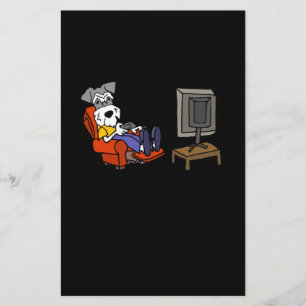 Smileteespetsa Funny Schnauzer Dog TV Car Briefpapier