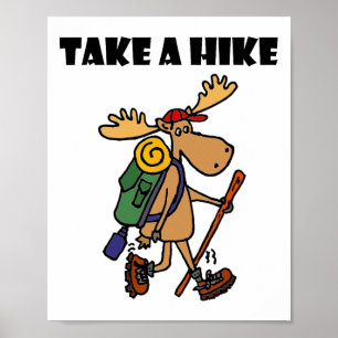 Smileteessports Lustig Mach Einen Spaziergang Elch Poster
